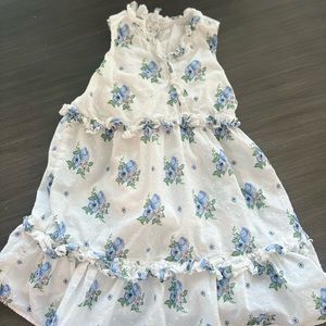 Blue floral dress